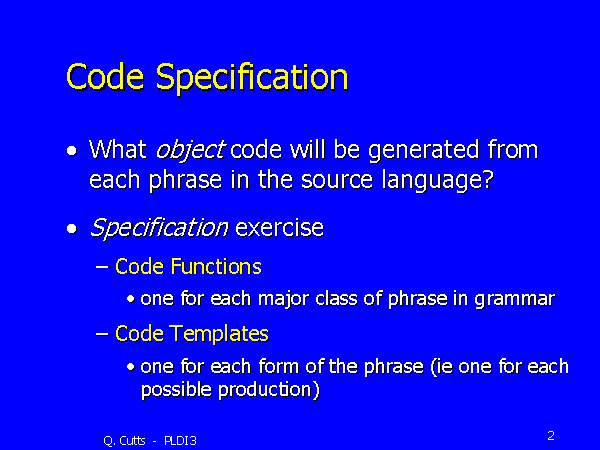 Code Specification